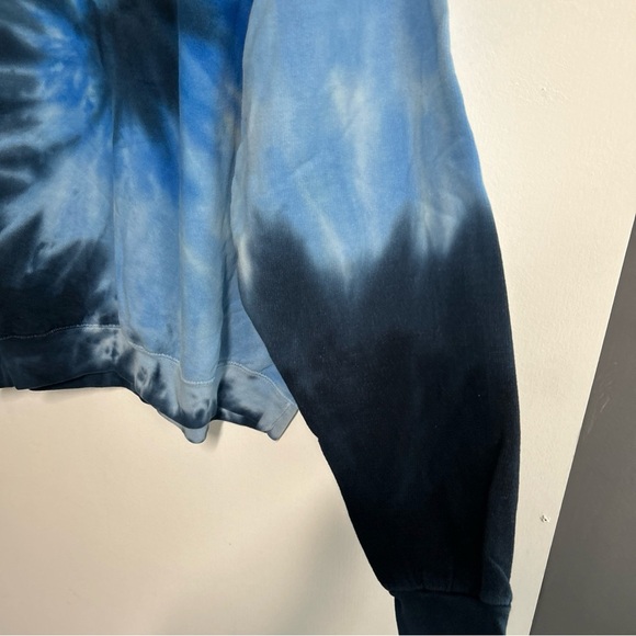 Colortone Mens Too Bad XL Tie Dye Sweatshirt Blue Boho Hippie Casual - Picture 4 of 13